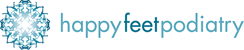 happy feet podiatry logo