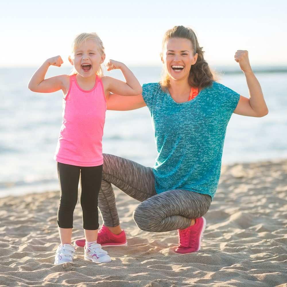 picture of mother and child refering to keeping feet happy